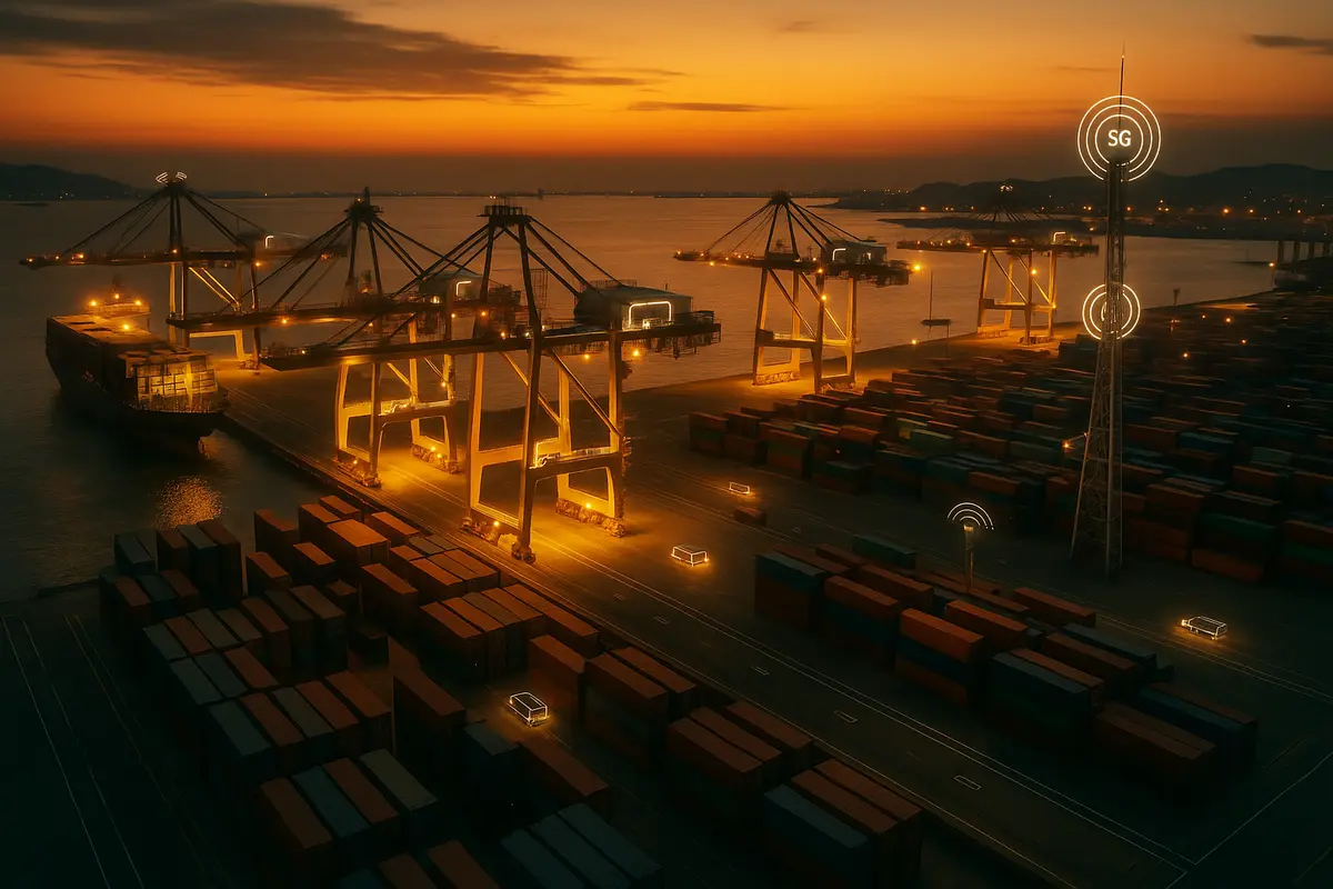 Smart Ports Are a $15.5 Billion Bet on the Future: How 5G and Digital Twins Are Revolutionizing Maritime Logistics