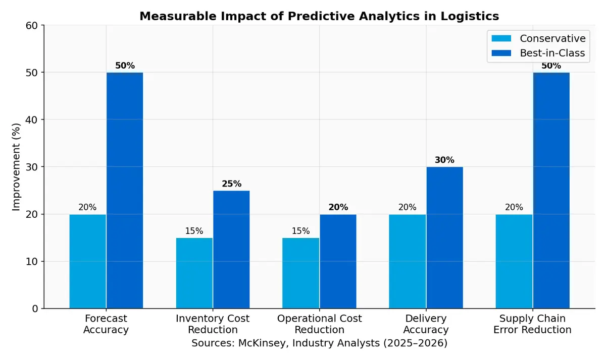 Measurable Impact of Predictive Analytics in Logistics