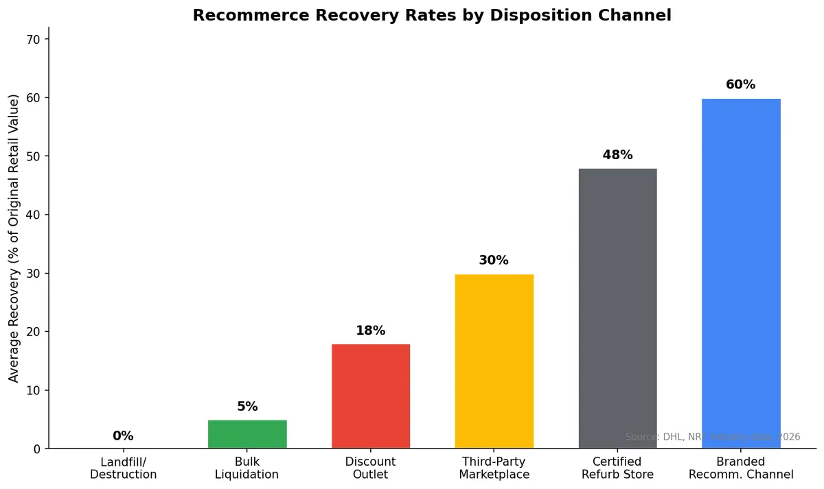 Recommerce Recovery Rates by Channel