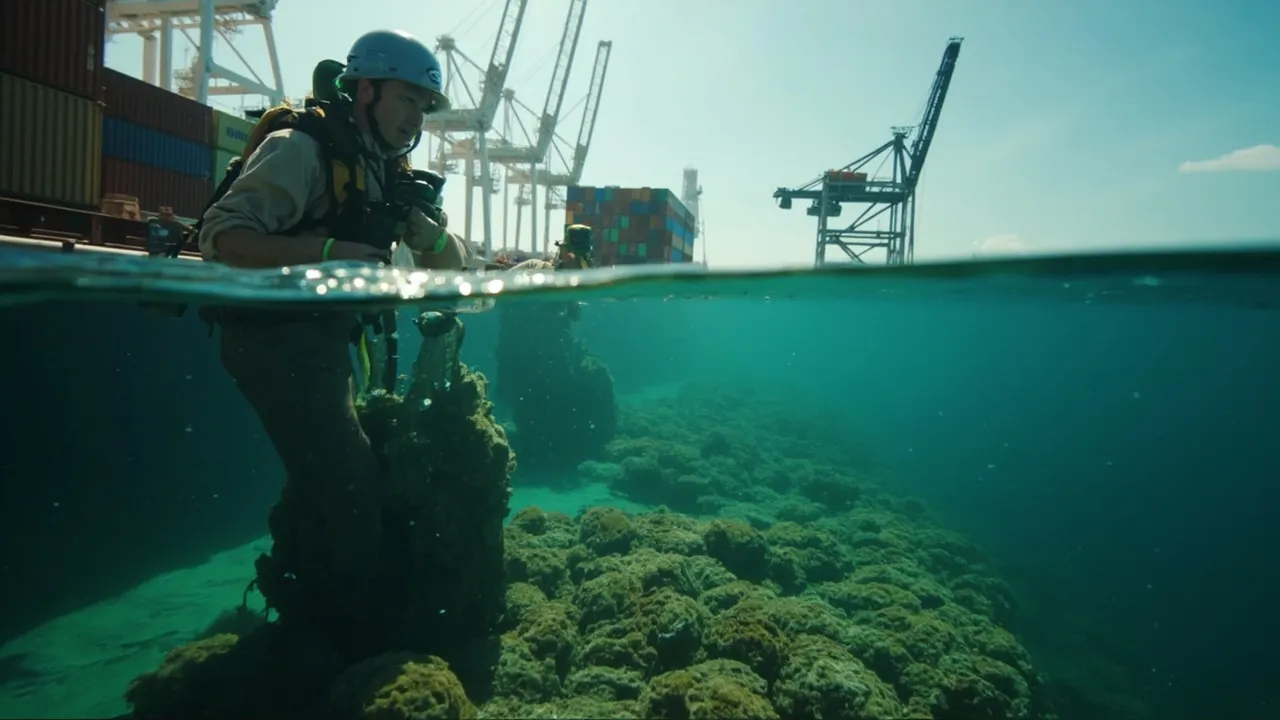 Sea Sponges in Polluted Harbors: Measuring Nature-Based Port Remediation Without Disrupting Cargo